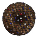 QHP Haarnet Rhinestone, Zwart/Estate