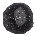 QHP Hairnet Rhinestone, Black/Silver
