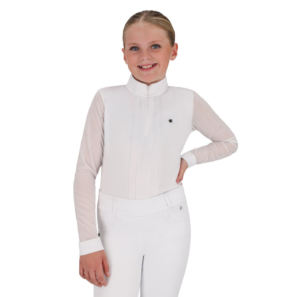 QHP Wedstrijdshirt Sennah Junior, Zwart