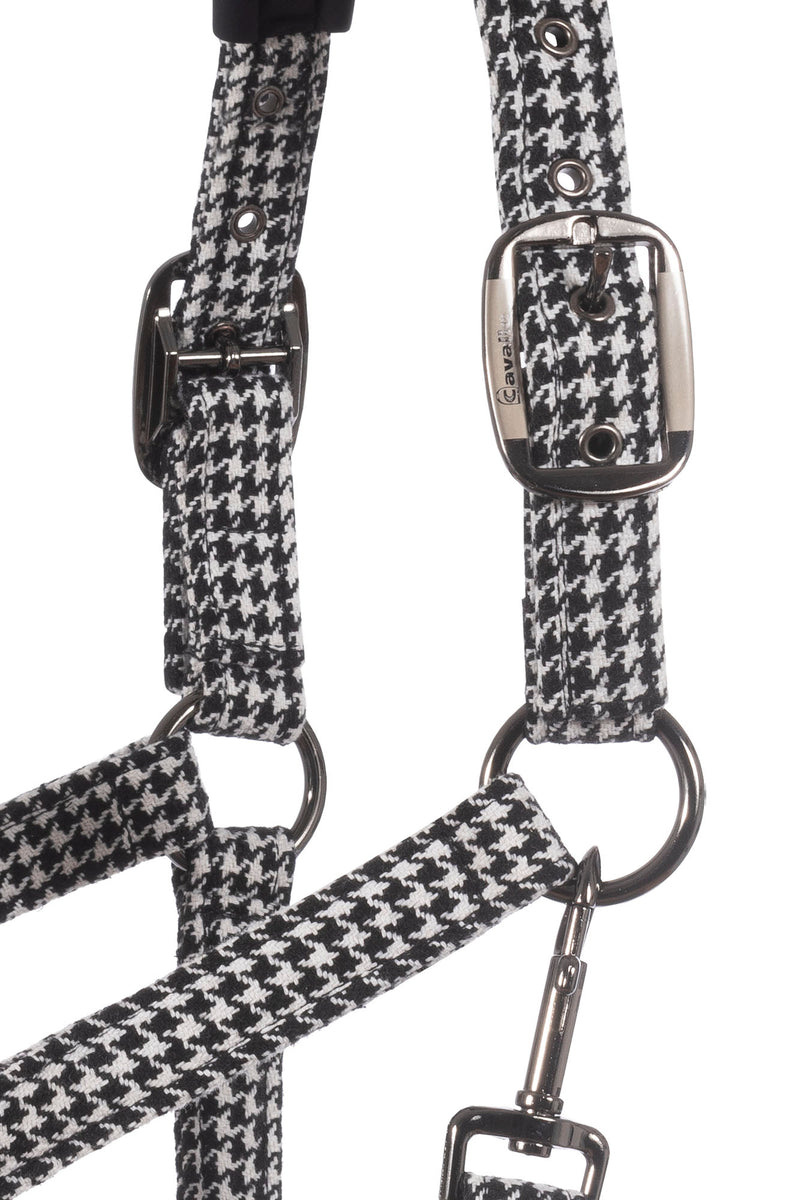Cavallo Peppy Halfter, Schwarz/Weiß