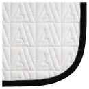 Anky Twill Dressage Saddle Pad, White with black piping