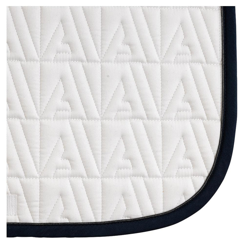 Anky Zadeldekje Twill Dressage, Wit met blauwe bies