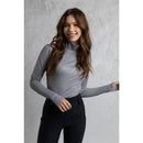 Anky Mockneck Shirt, Chiseled Stone