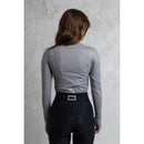 Anky Mockneck Shirt, Chiseled Stone