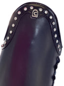 Cavallo Primus Slim Front Zip Top Brush mit Strasssteinen, Schwarz