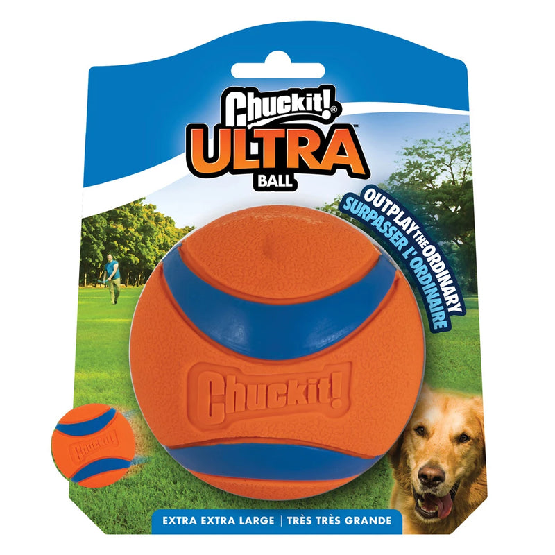 Chuckit! Ultra Ball Hondenbal, Oranje-blauw XXL