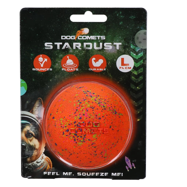 Dog Comets Stardust Hondenbal, Oranje L