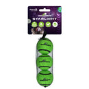 Dog Comets Tennisbal Starlight - set van 3, Groen S