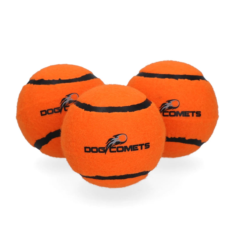 Dog Comets Tennisbal Starlight - set van 3, Oranje M