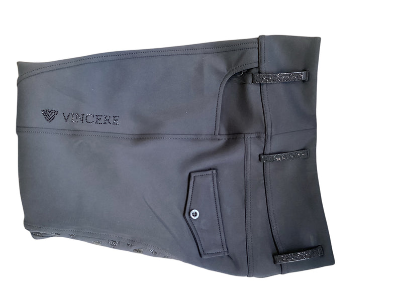 Vincere Rijlegging Compression Performance High Waist met Full Grip, Zwart