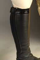 Amarelo Rijlaars Croco Kalfsleder, Zwart Ruitershop Pas de Deux