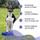 Slowfeeder Eat Slow Live Longer voerbak voor honden of katten, Blauw S