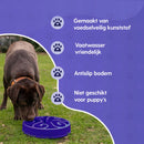Slowfeeder Eat Slow Live Longer voerbak voor honden of katten, Blauw S