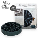 Slowfeeder Eat Slow Live Longer voerbak voor honden of katten, Grijs