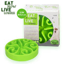 Slowfeeder Eat Slow Live Longer voerbak voor honden of katten, Groen S