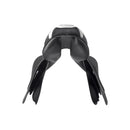 Prestige Elastic Professional Classic Springsattel Doppelleder mit extra großen Pauschen, Schwarz