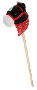 Steckenpferd mit Bandana, Schwarz