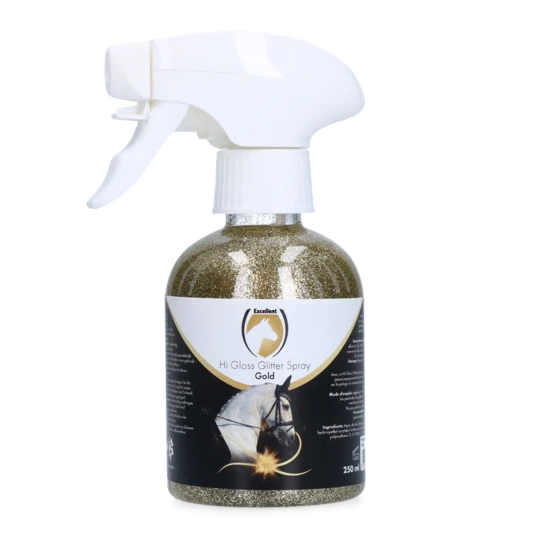 Hofman Excellent Hi Gloss Glitter Spray, Goud