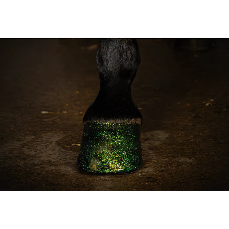 Excellent Horse Hi Gloss Glitter Hoeflak, Groen, 150 ml