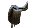 Kentaur Rhodé Monoflap Dressage U-shaped Tree, Short Cushions, Black with Patent Leather Facings