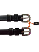 Schockemöhle Backstücke mit Blindverschlüssen, Schwarz/Silber