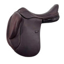 Prestige Brillante K, monoflap dressuurzadel met AS-X technologie boom, dubbel leder, grote wrongen, Tobacco