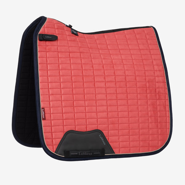 LeMieux Suede Dressage Square, Cranberry