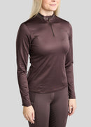 Montar Shirt MOVeronica Thermo LS Golden Quartz Crystal, Black Peony