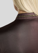 Montar Shirt MOVeronica Thermo LS Golden Quartz Crystal, Black Peony