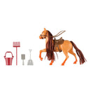 Speelgoed paard met zadel, Bruin