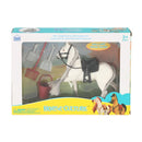 Speelgoed paard met zadel, Wit