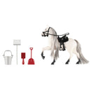 Speelgoed paard met zadel, Wit