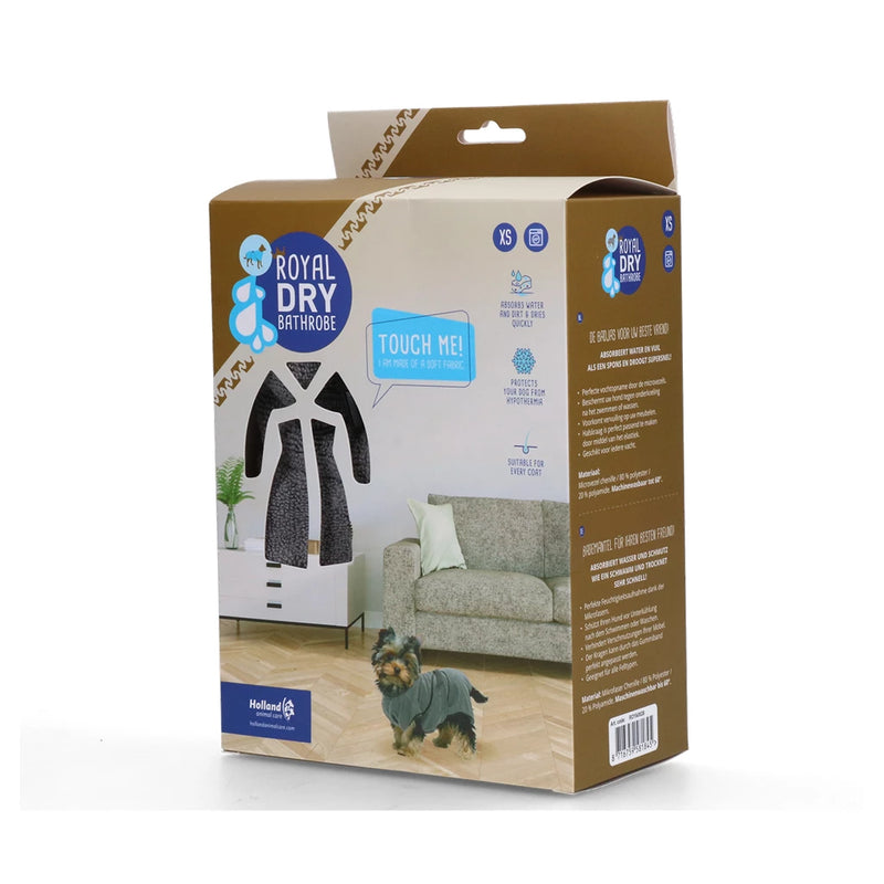 Royal Dry Badjas Voor Honden, Grijs