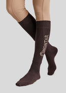 Montar Bamboo Kousen Met Logo, Brown