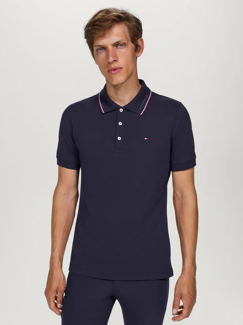 Tommy Hilfiger Harrison Polo Heren, Desert Sky