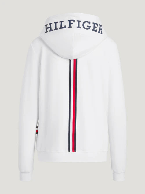 Tommy Hilfiger Kingston Vest met Capuchon, Ecru