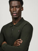 Tommy Hilfiger Erwin Long Sleeve Heren Polo, Pine