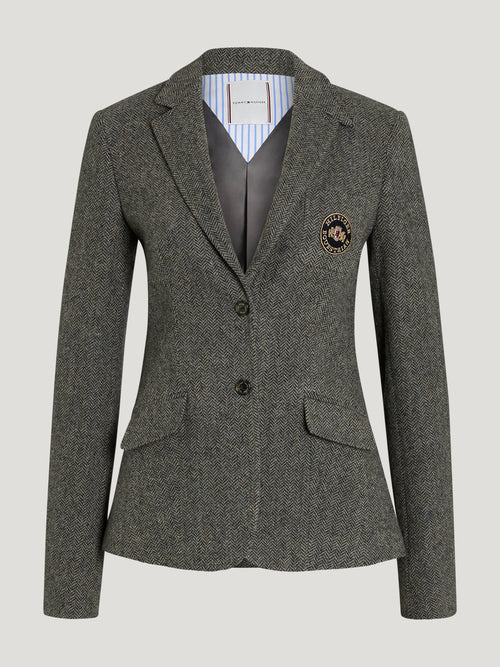 Tommy Hilfiger Albany Tweed Rijjasje, Grijs Melange