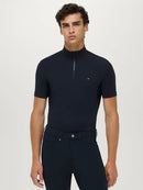 Tommy Hilfiger Rialto 1/4 Zip Training Top Heren, Desert Sky