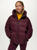 Tommy Hilfiger Glendale Puffer Jacket Young Rider, Deep Burgundy