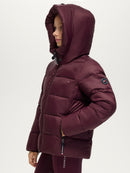 Tommy Hilfiger Glendale Puffer Jacket Young Rider, Deep Burgundy