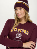 Tommy Hilfiger Campus Sweat Shirt, Deep Burgundy