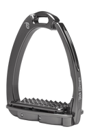 Tech Stirrup Venico Plus Evo mit Stoßdämpfung, Sicherheitsbügel, Titan