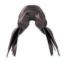 Prestige Versailles Jumping Saddle Double bovine leather with large rolls, Tobacco