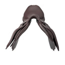 Prestige Versailles Jumping Saddle Double bovine leather with large rolls, Tobacco