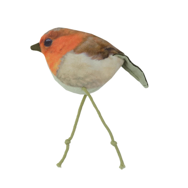 Wild Life Collection - Roodborstje, Knuffel en speeltje voor katten