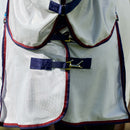 Weatherbeeta Comfitec Airflow Fly Sheet Detach a Neck, Grijs/Blauw/Burgundy