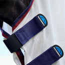 Weatherbeeta Comfitec Airflow Fly Sheet Detach a Neck, Grijs/Blauw/Burgundy