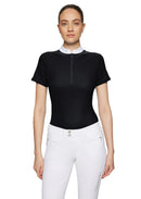 Samshield Aloise Wedstrijdshirt met Swarovski Crystal Fabric, Zwart