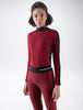 Equiline Dames Second Skin Longsleeve, Alpine Plum